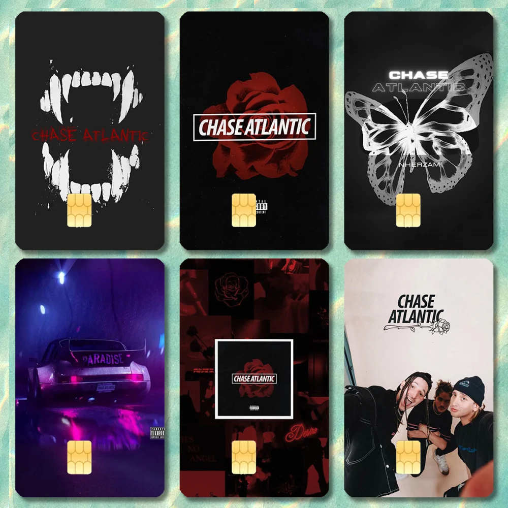 Chase Atlantic Music Logo Stickers Credit Visa Debit Bank Charge Card Bus Metro Waterproof Sticker Decal Decoration