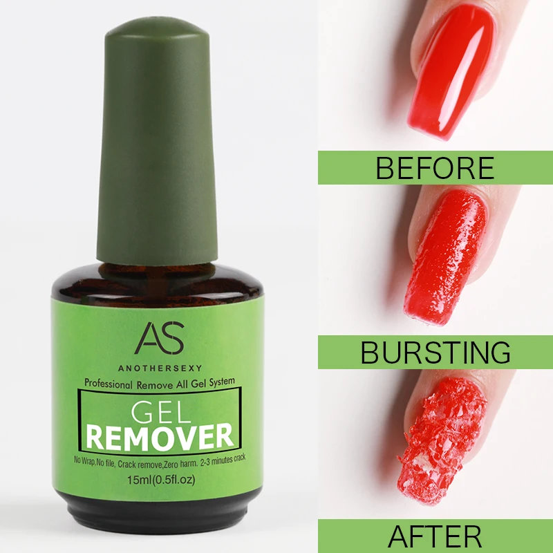 AS 15ml Magic Remover Nail Gel Polish Remover UV Gel Polish Fast Remove Semi Permanent Varnish Polish Cancel Glue