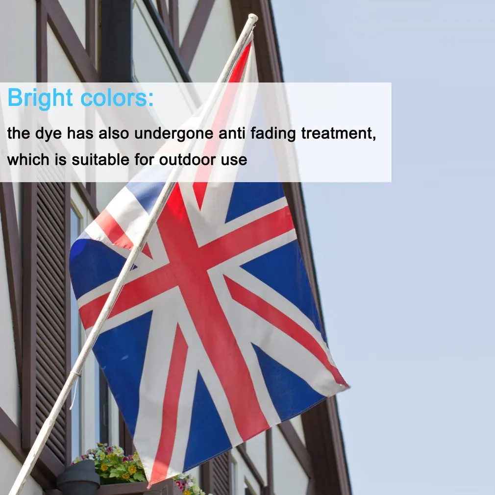العلم العلم الوطني البريطاني المملكة المتحدة العلم شارع الطرف الديكور اليوم الوطني تذكارية 3 * 5ft المملكة المتحدة العلم 90*150 سنتيمتر
