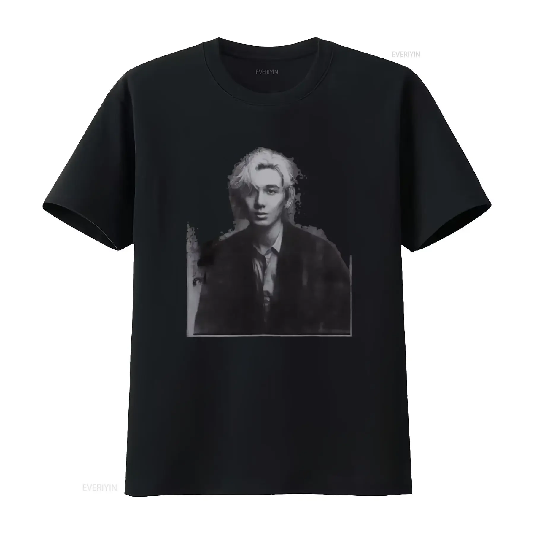 Camiseta de Algodón Negra Fujii Kaze U S Tour 2024, Ropa de Diseñador Vintage Nueva y Rara de Japón, Estilo Casual y Elegante para Hombre