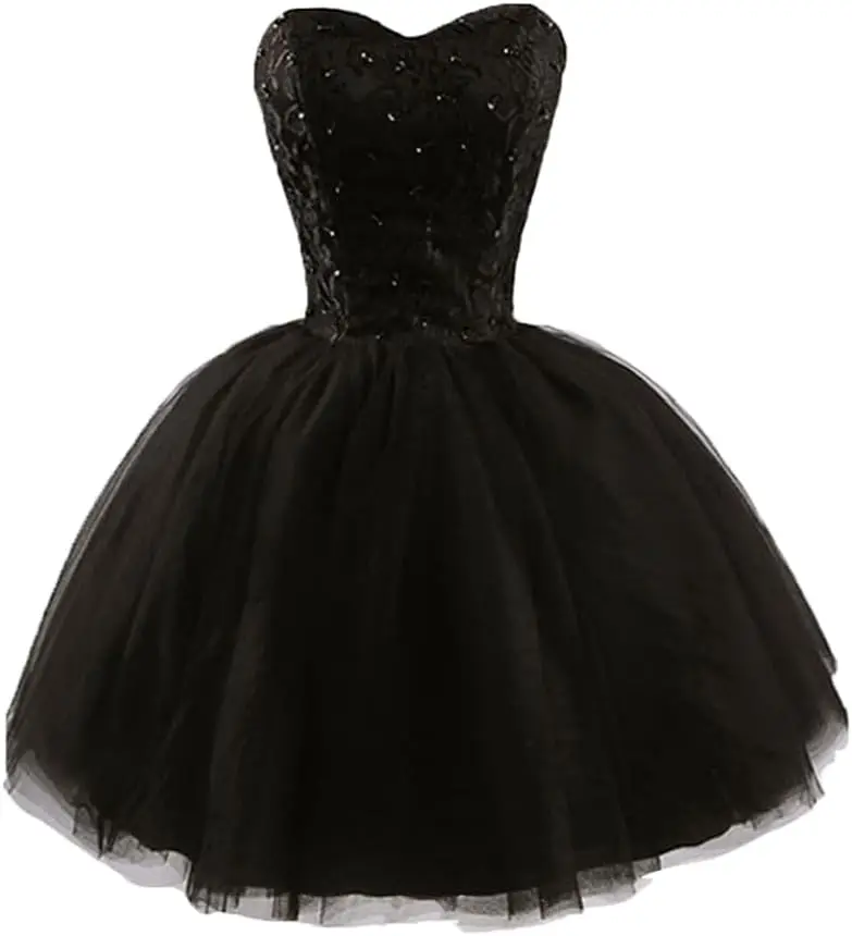 

Короткие платья для выпускного вечера для женщин, бальное платье, расшитое бисером, милые платья для выпускного вечера, тюлевые вечерние платья трапециевидной формы, бальное платье