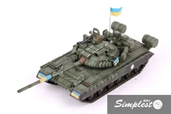 Simplest 1/72 Ukrainian Army T-80BV MBT Honour 2021 Built Model(Ready For Ship)