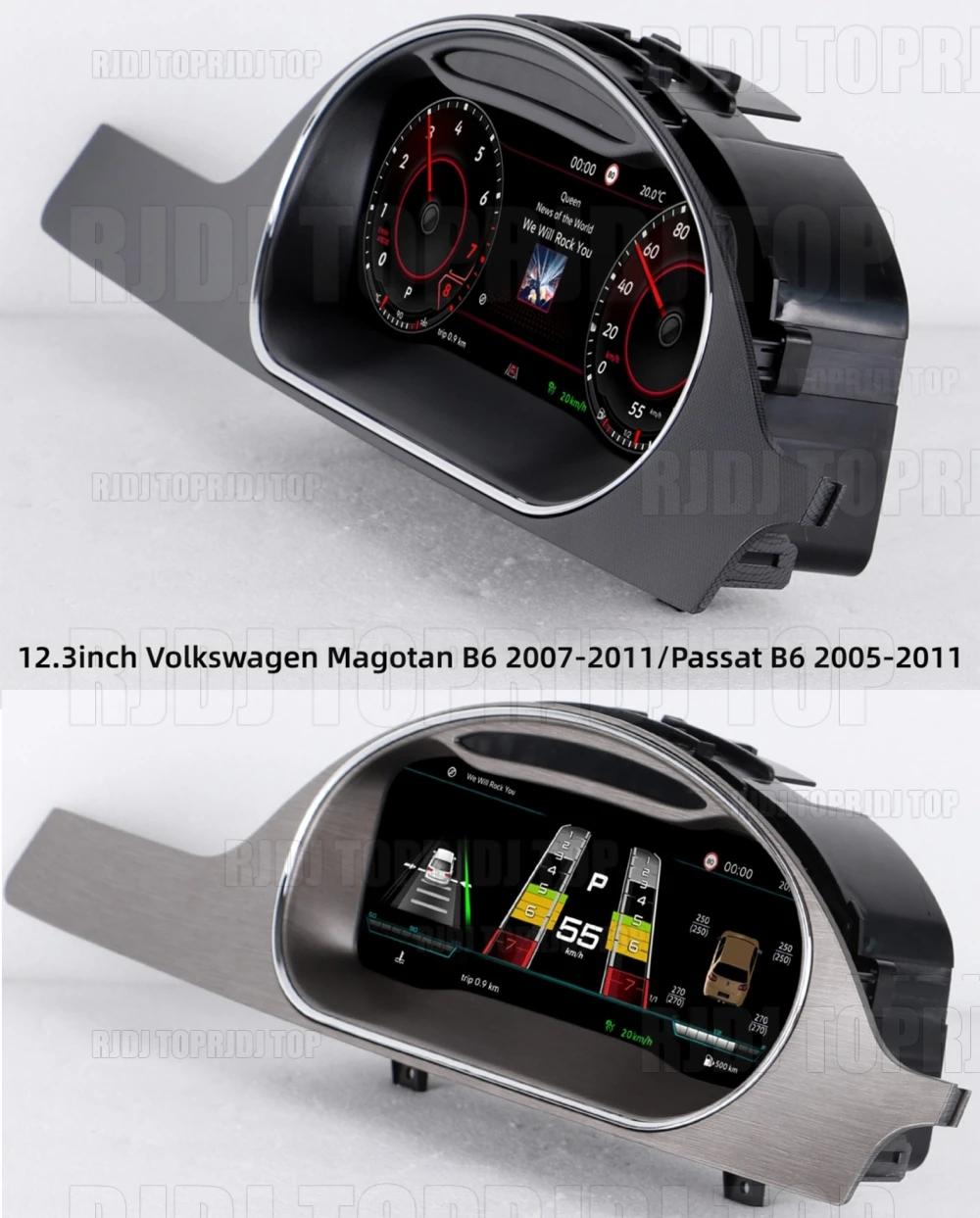 

12.3" Digital Dashboard Panel Virtual Instrument Cluster CockPit LCD Speedometer For VW Volkswagen Passat B6 Magota B6 2003-2011