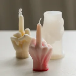 Creative Hand Gesture Candle Silicone Mold DIY Soap Plaster Cake Finger Mold Candle Making Supplies