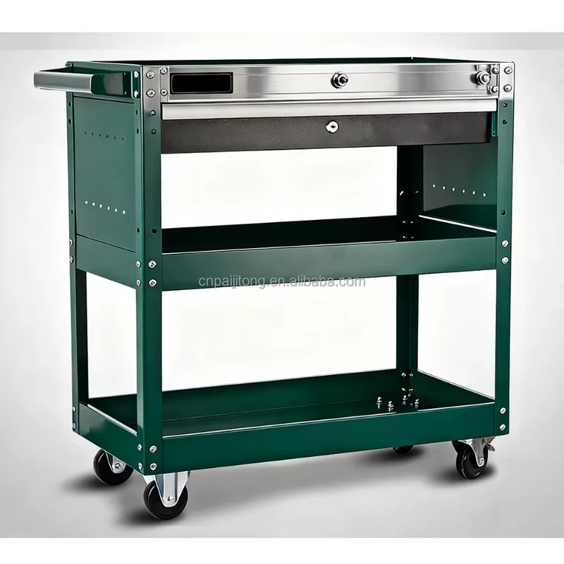 2026 Garage Tool Cart Workshop Trolley Metal Garage Tool Cabinet Metal Toolbox Storage Cabinet With Casters Handle Workshop Cart