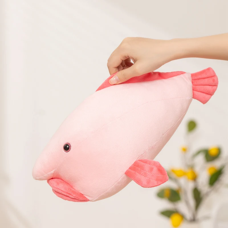 Cartoon Big Mouth Blobfish Plush Toys Soft Comfy Pink Deep Sea Clownfish Doll Ugly Pillow Home Decor Cute Toys