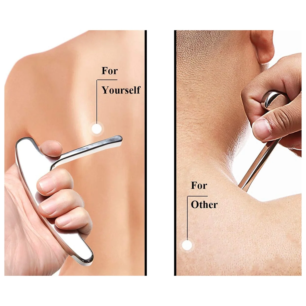 أداة تدليك الزناد من الفولاذ المقاوم للصدأ - تدليك الأنسجة العميقة - أداة الضغط الإبري لتخفيف آلام الليفي العضلي