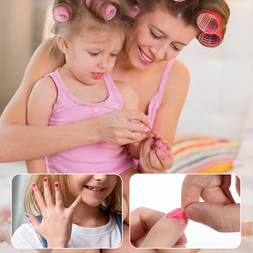 Kit di trucco per bambini lavabile per bambina Set di giocattoli per il trucco reale con scatola per il trucco di bellezza retrò rossetto smalto per unghie sicuro e Non tossico