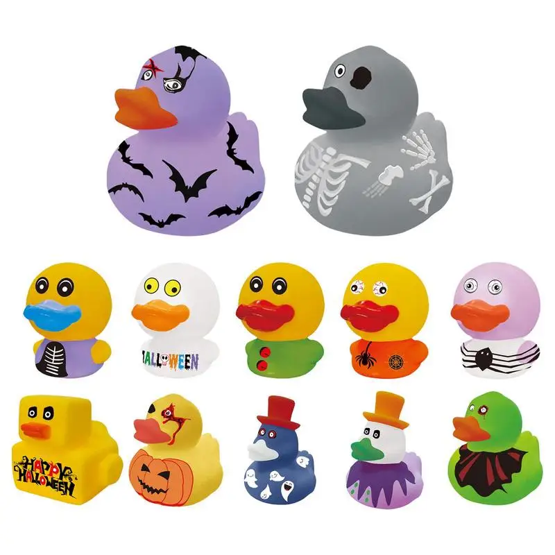 

Car Dashboard Ornaments Fancy Rubber Ducks Squeaker Duckies School Classroom Prizes Ducky Halloween Christmas Kid Toy Gift