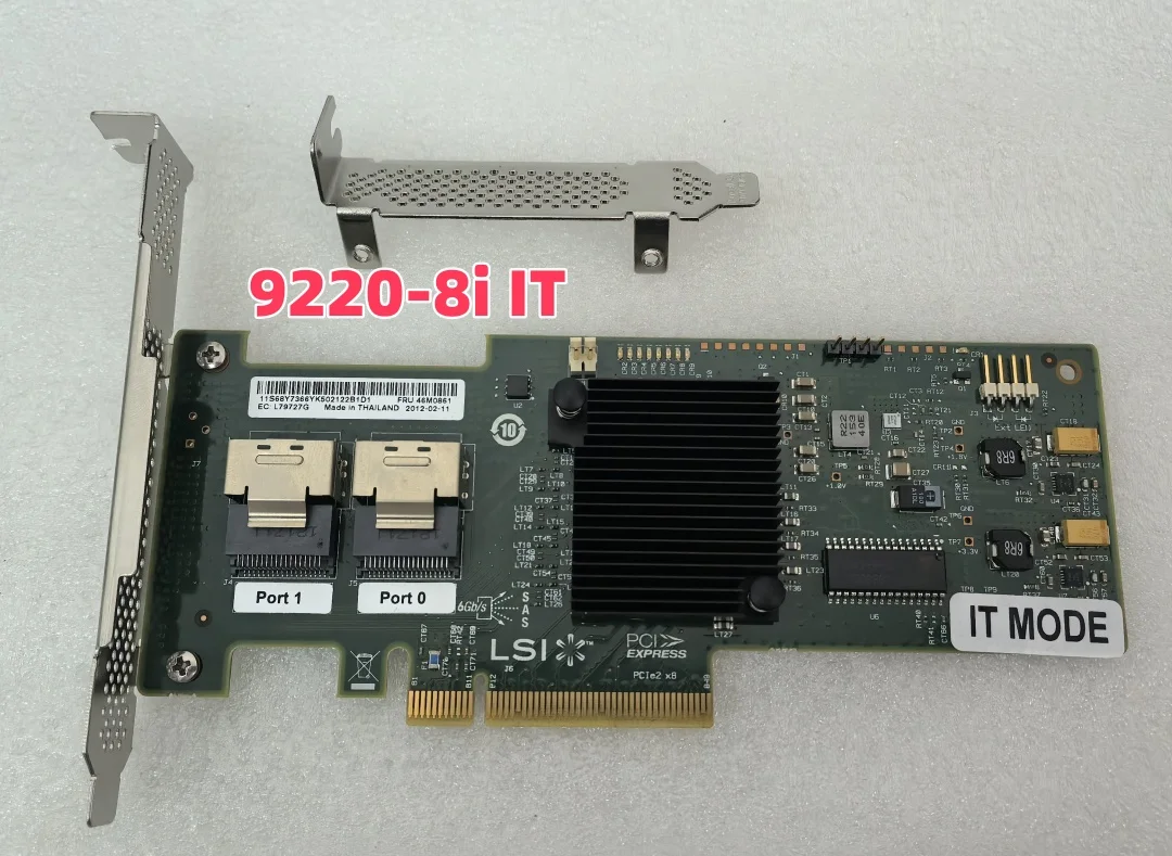 LSI 9220-8i 6Gbps SAS HBA FW:P20 9211-8i IT Mode ZFS FreeNAS unRAID+ SFF 8087-SATA*2