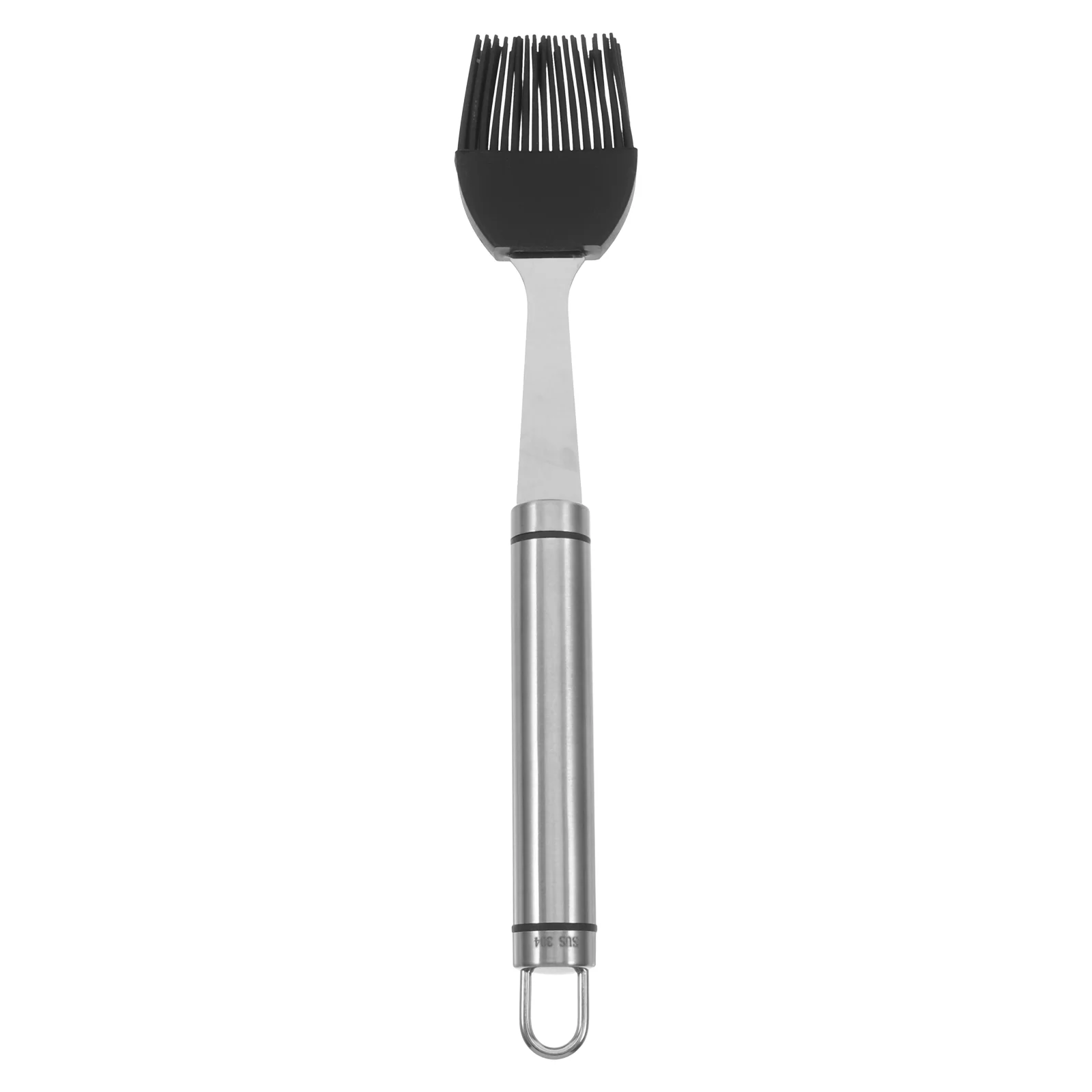 

Oil Brush BBQ Sauce Grilling Basting for Stainless Steel Kitchen Utensils Round Handle