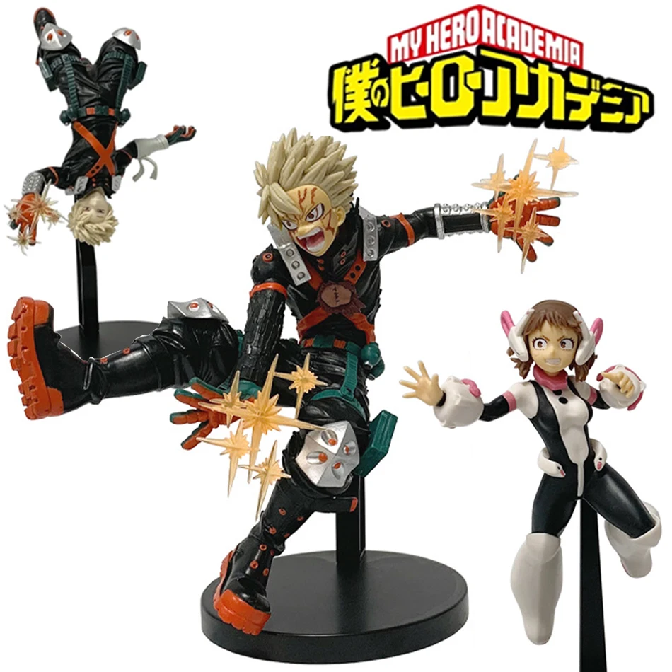 18-22 Cm Mijn Hero Academia Anime Perifere Hero Uraraka Ochako Actiefiguren Pvc Model Decor Collectible Standbeeld speelgoed Gift