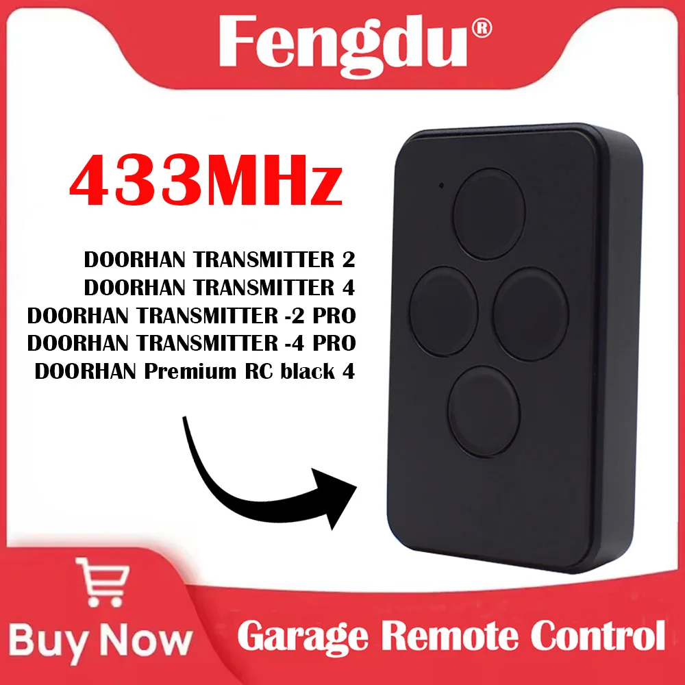 

433MHz DOORHAN TRANSMITTER - 2 PRO / TRANSMITTER4 Garage Door Remote Control 433.92MHz Rolling Code