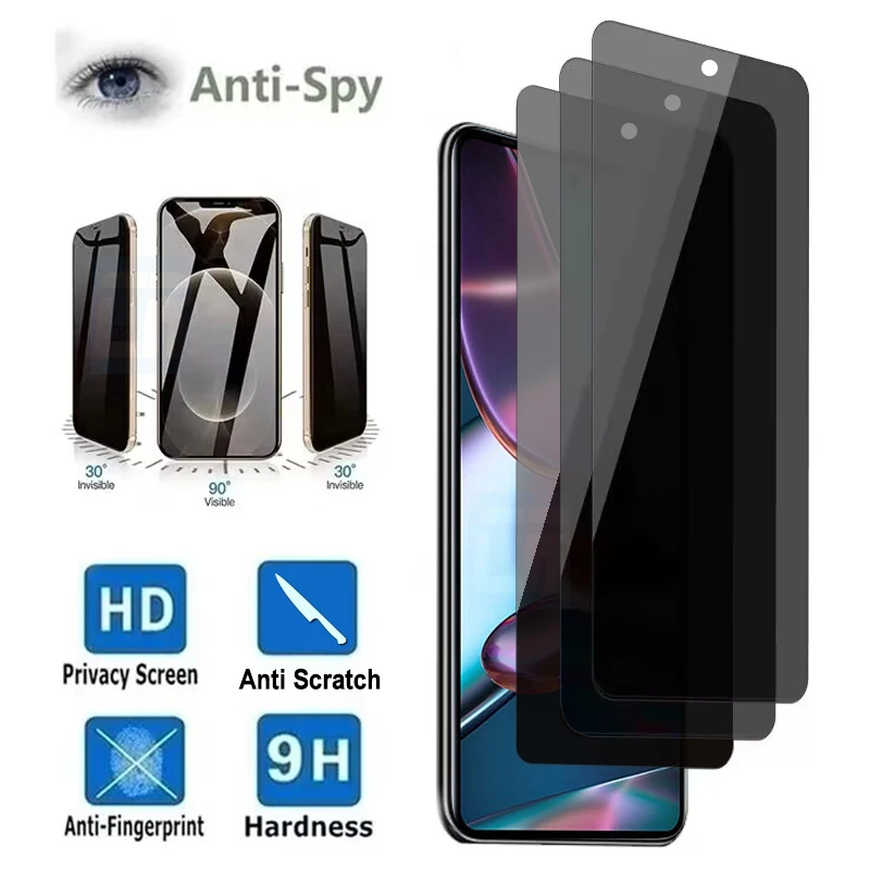 

1-3 шт. антишпионское закаленное стекло для Motorola Edge X30 30 20 Lite Pro, защита экрана Moto ThinkPhone E40 E30 E20 G50 G30