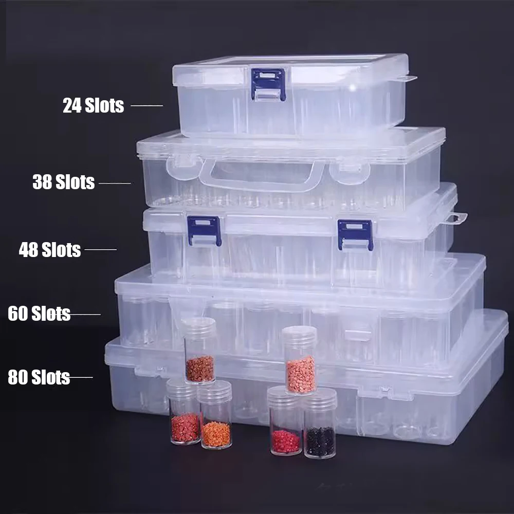 

5d алмазная живопись, аксессуары, коробка для хранения, круглые банки, мозаика, художественный органайзер, контейнер, аксессуары, сделай сам, бусины Hama, ящики для инструментов, наборы