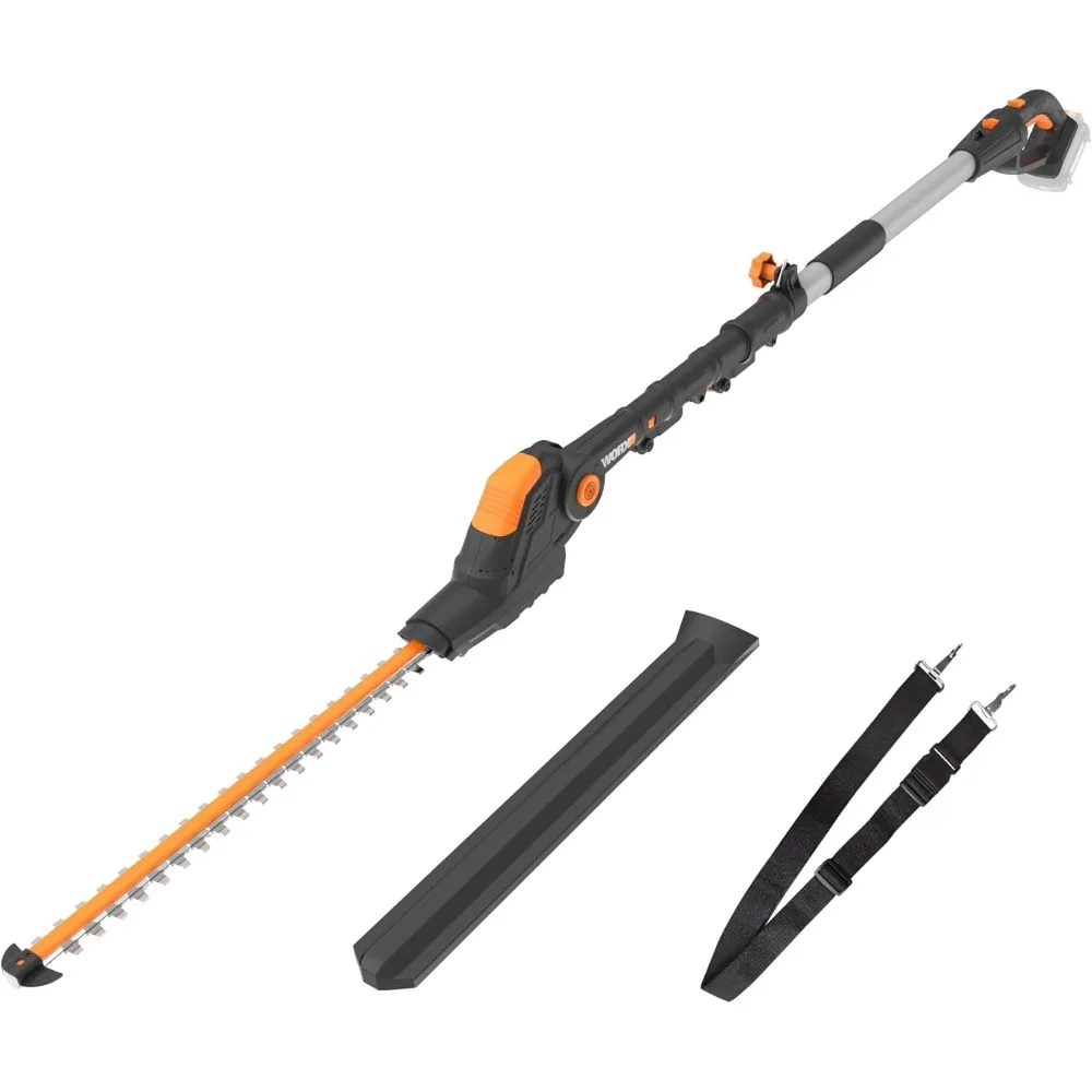 

WG252.9 20" 20V Cordless Hedge Trimmer, Pole Hedge Trimmer Reaches up to 12 Inches with Extended Pole, Electric Bush Trimmer wi