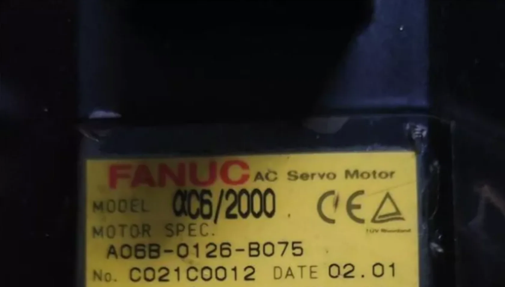 

A06B-0126-B075 Fanuc Systems Servo Motor Tested OK A06B 0126 B075