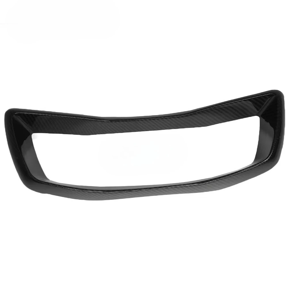 اكسسوارات السيارات ل كورفيت C8 Z51 Z06 2020 - 2023 ألياف الكربون الحقيقية لوحة القيادة غطاء إطاري الكسوة