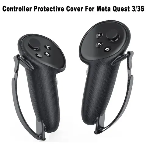 뜨거운 새로운 VR 액세서리 Meta Quest 3/3S 터치 컨트롤러 용 보호 커버 Quest 3 용 너클이있는 실리콘 커버 핸들 그립