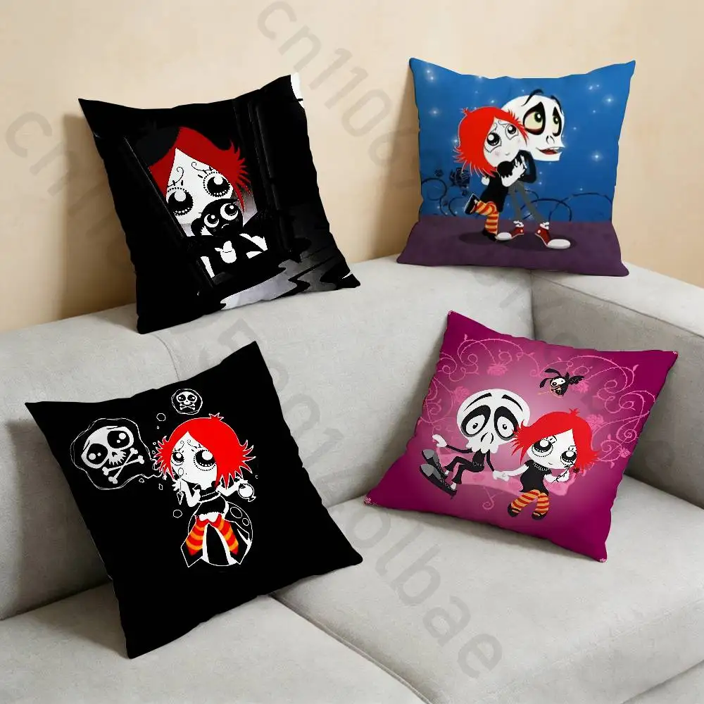 

R-Ruby Gloom Gothic pillowcase casual style decoration, suitable for home decoration (excluding pillow core)
