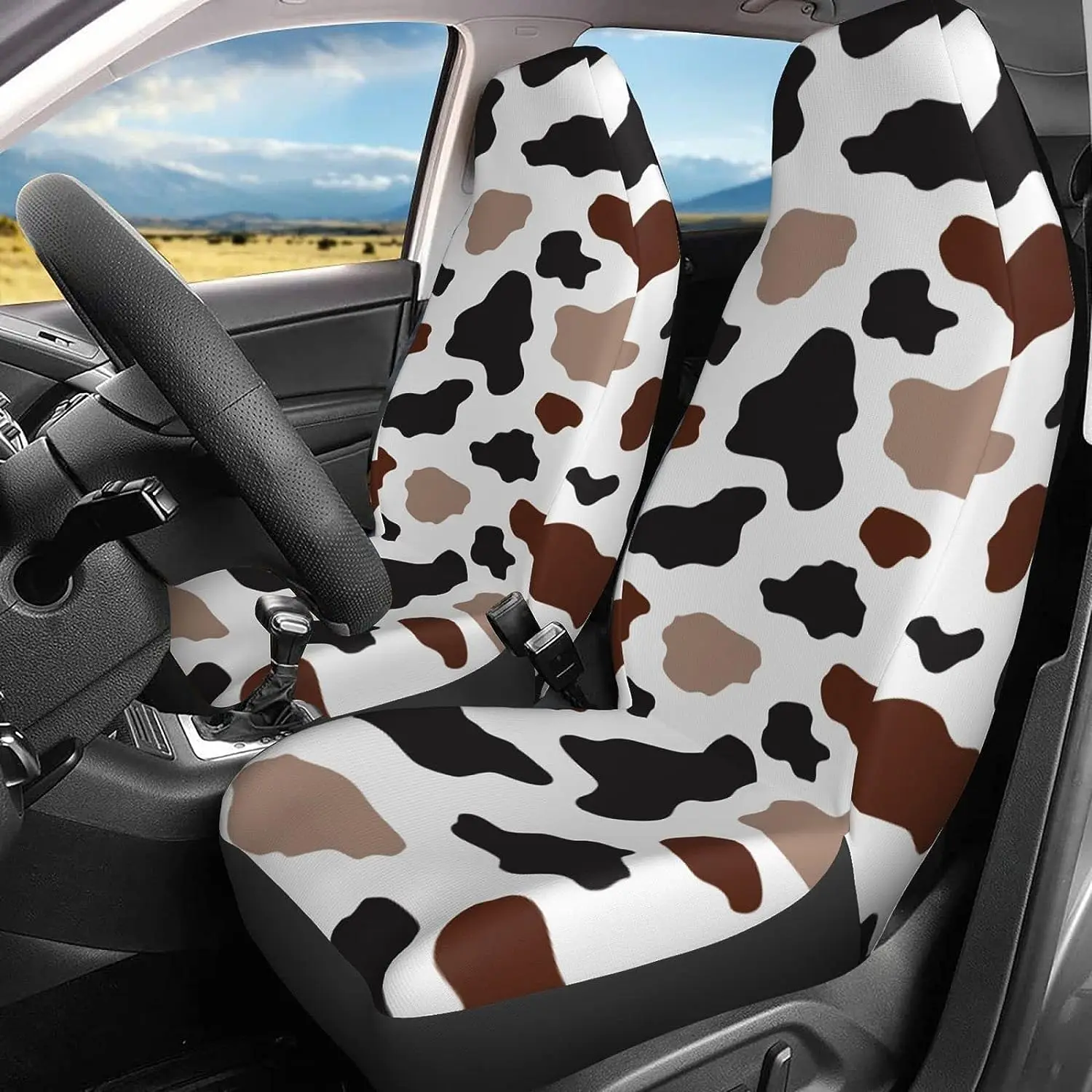 Чехлы для автомобильных сидений, Универсальные Передние Защитные чехлы для автомобиля, подходит для большинства авто, внедорожника, седана, грузовика, 2 шт.