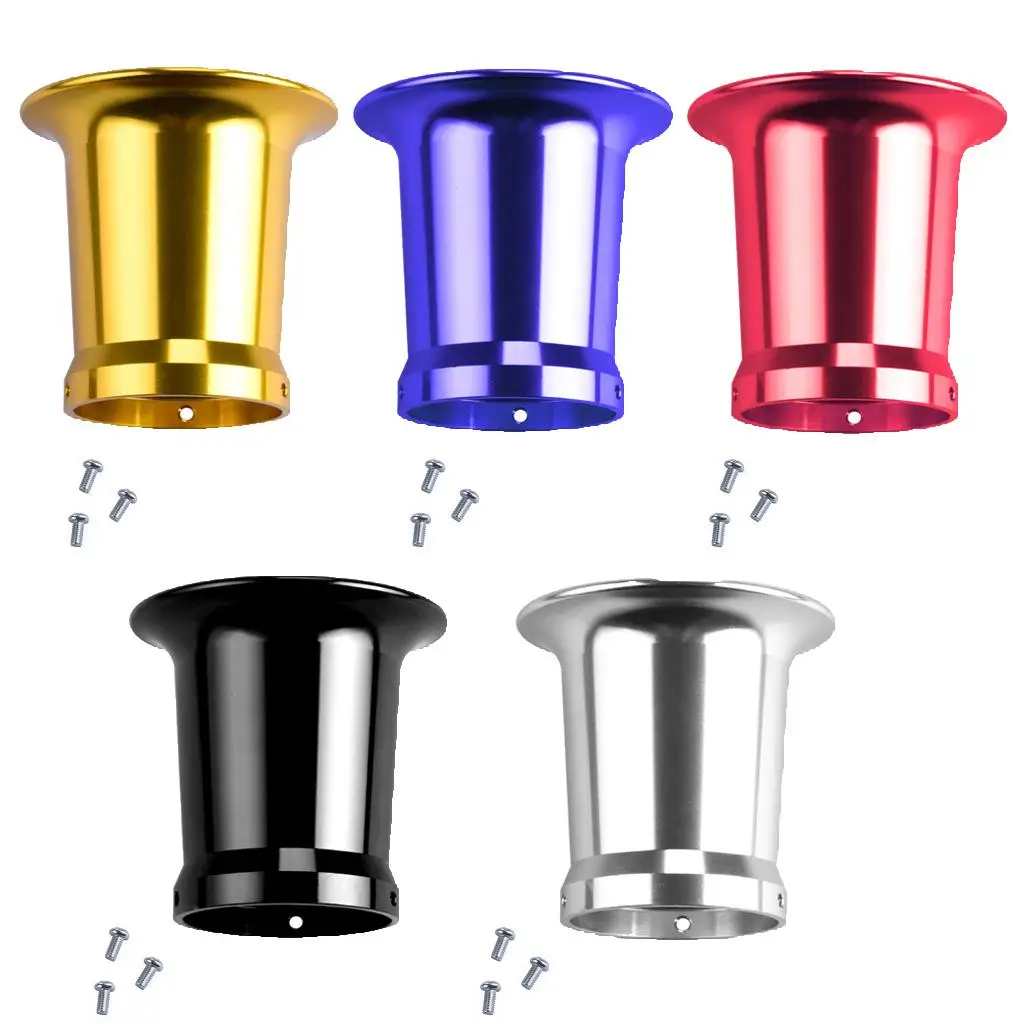 Motorcycle Aluminum Alloy Air Collecting Mug 50mm Funnel Filter Cup Speed Stacking Upgrade for Carburetor