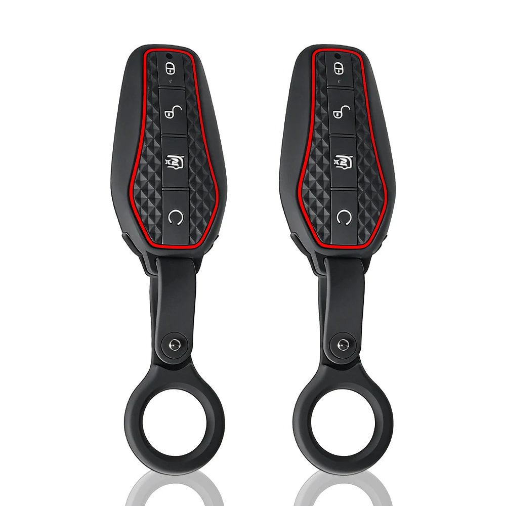 

For BYD Atto 3 Han EV Dolphin Song PRO Max Tang DM Yuan Dolphin E2 Qin PLUS Silicone Car Key Cover Bag Case Keychain Protector