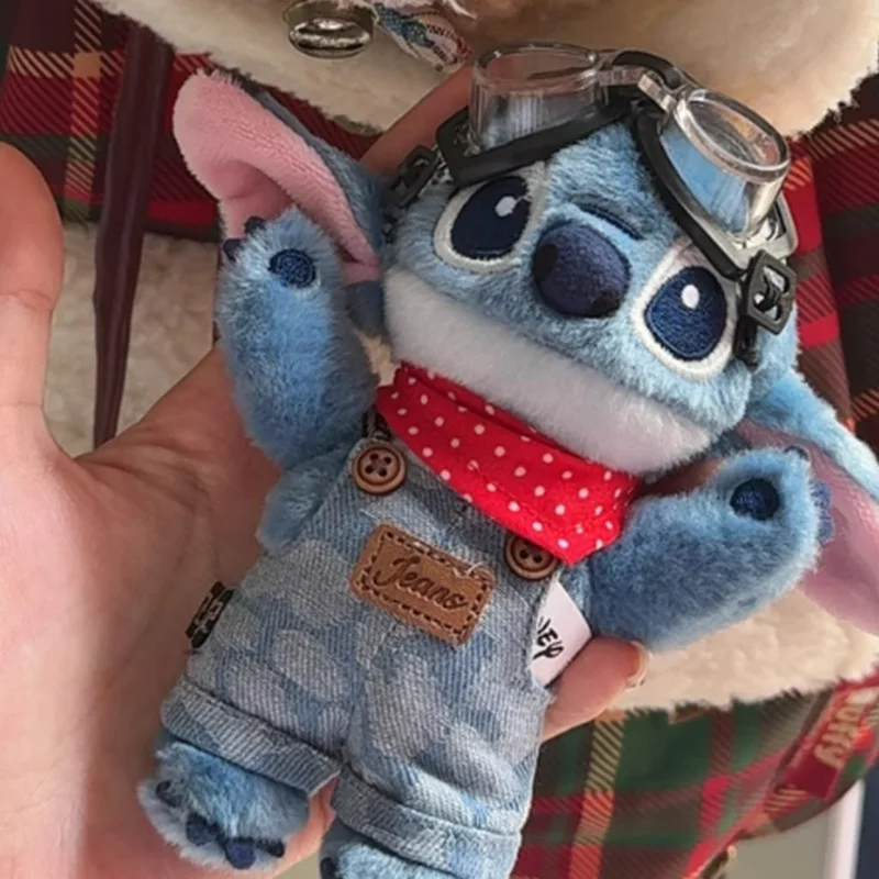 Peluche Stitch Toy Figura Lilo & Stitch Doll Peluche Cartoon Portachiavi Borsa con tracolla Ciondolo da collezione Anime Toy Figure Regalo periferico