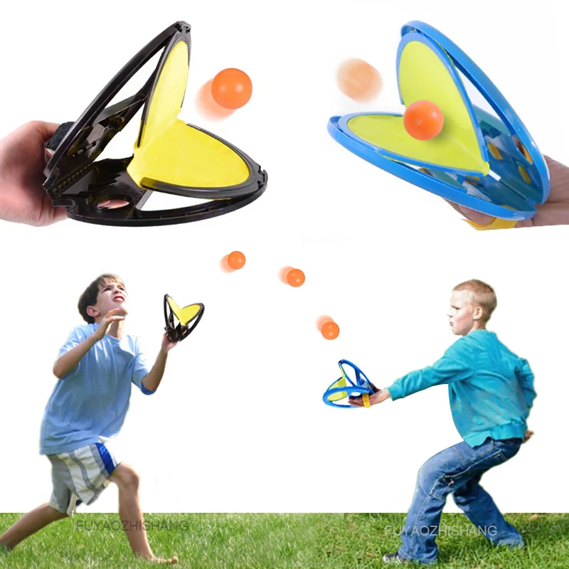 

Parent-Child Outdoor Throwing and Catching Ball Sports Toy Fitness Hand Grasping The Ball Racket Sports Entertainment Toys Gifts