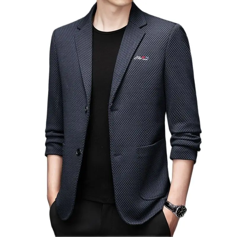 

BATMO 2023 new arrival spring thin plaid blazer jackets men,casual jackets 2287