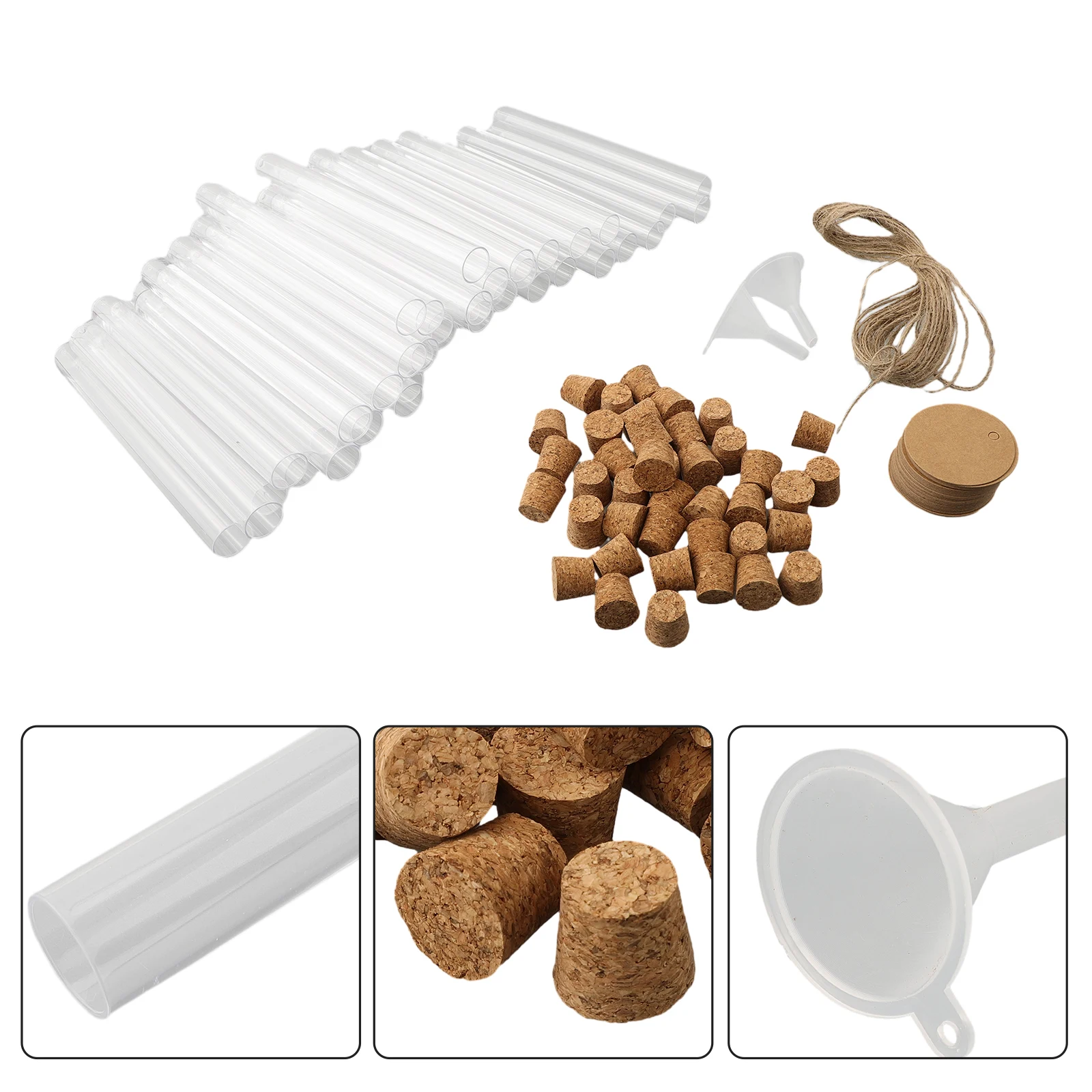 

Дом и сад DIY создание соли для ванн, специй, контейнер для хранения, запасные части, 40 пластиковых труб с 40 пробками