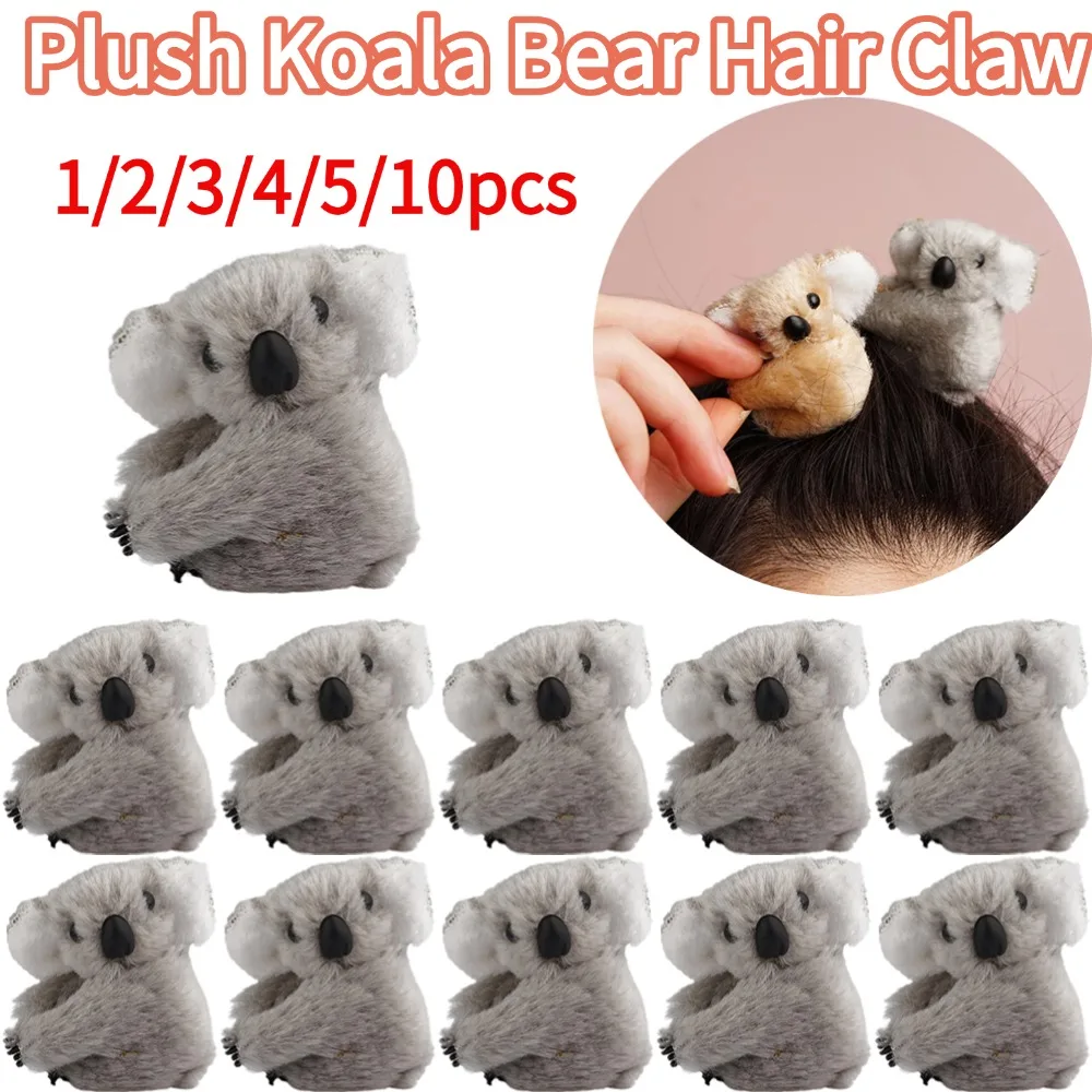 

Plush Koala Bear Hair Claw Cute Hair Clips Hairpins Cute Animal Hair Clip for Girls Headwear Koala Barrettes Kawaii Headwear