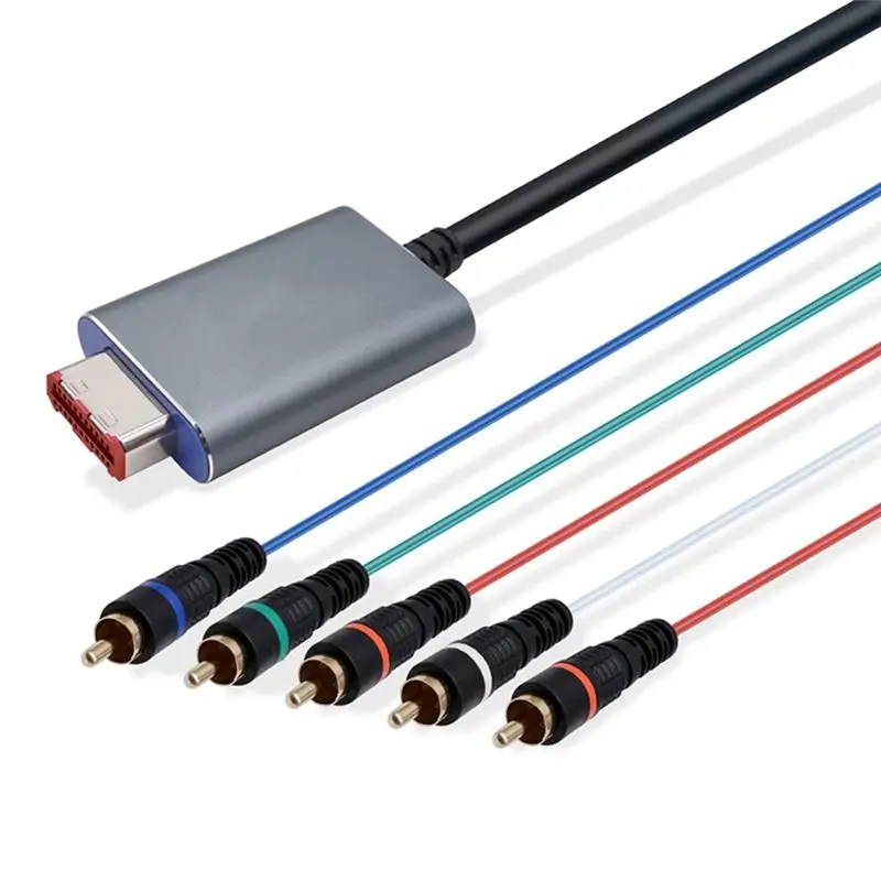 ABKN-Component Video 5RCA Ypbpr Cable For Gamecube NGC Digital AV Output High Quality Image