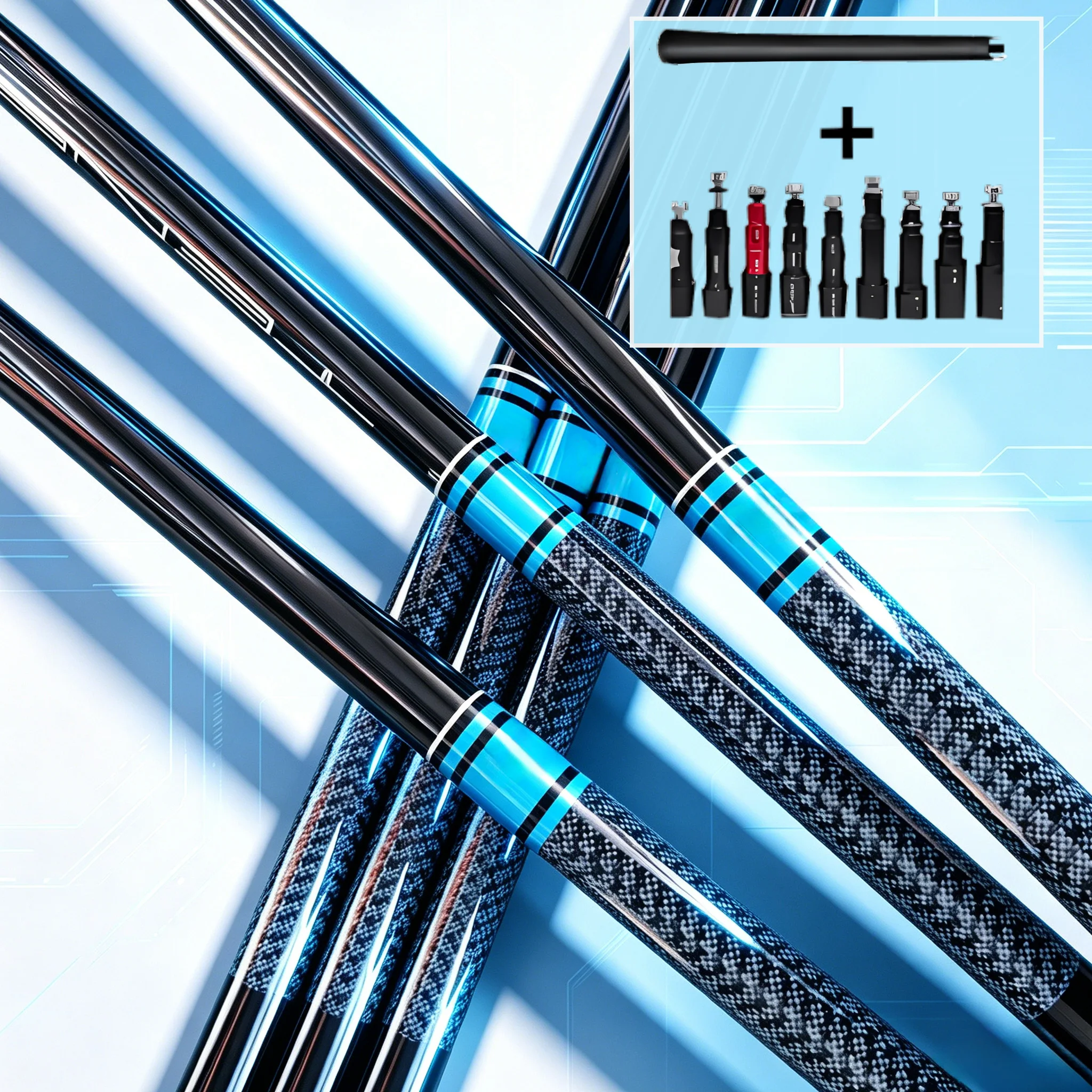 

New Blue Golf Club Shaft Av55 with Multiple Hardness Ratings, Universal Upgrade Accessory for Driver and Fairway Wood
