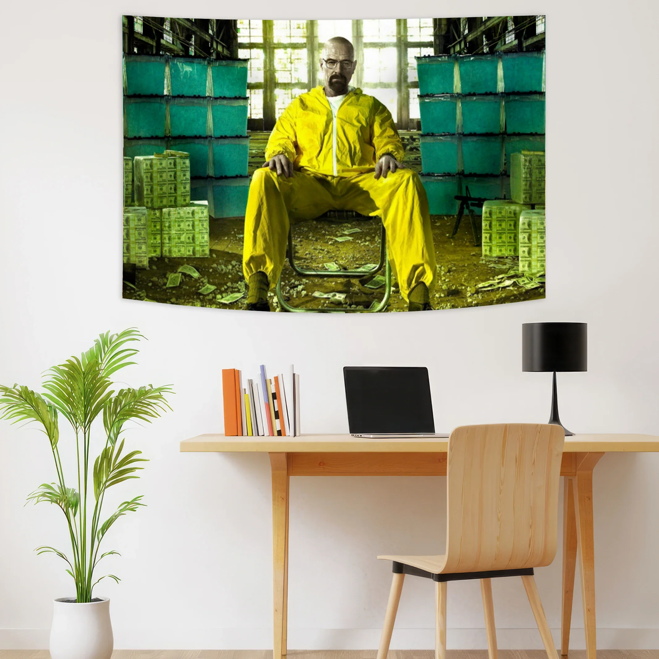 90x150cm Walter White Breaking Bad Tapestry Wall Hanging Hippie Polyester Tapestries INS Throw Rug Blanket Dorm Decor Y image 3