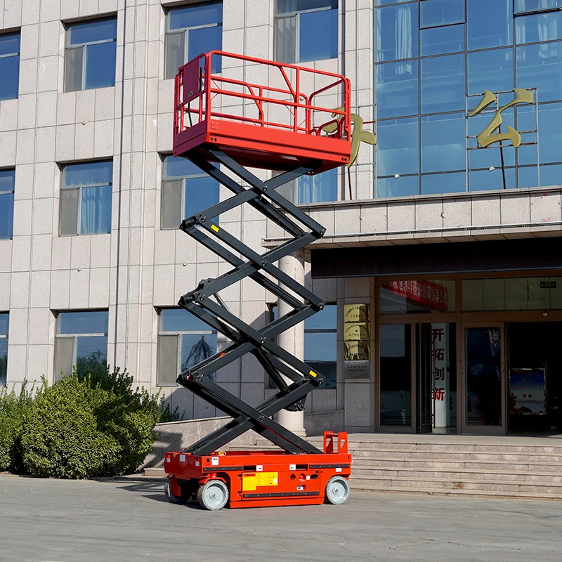 High Quality 6m 8m 10m 12m 14m 16m for 300kgs 500kgs Scissor Lift Platform High Quality Scissor Lift Track Type Scissor Lift