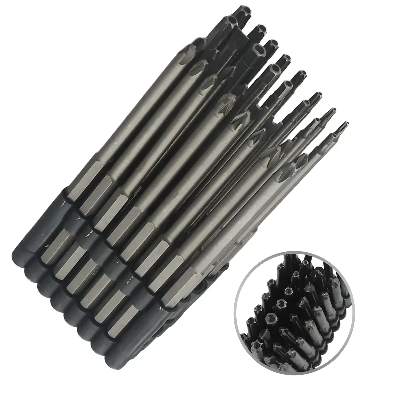 

Набор наконечников для отвертки, набор наконечников для отвертки, прочный материал из легированной стали, очень длинные, тонкая обработка, защита от вскрытия, широкое применение