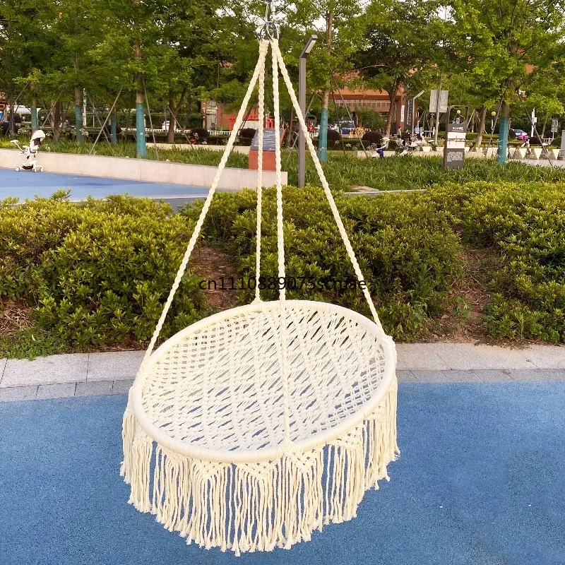Balcony Hanging Swing Chair Indoor Lazy Basket Rocking Chair Outdoor Garden Hammock for Patio Yard
