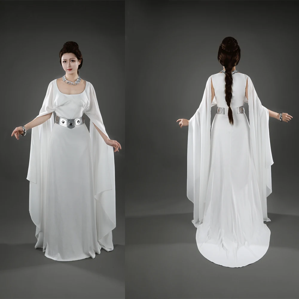 

High-quality Star 4 Leia Organa Solo Cosplay Evening Gown Costume Princess Dress Belt For Hallowmas Christmas Role Play Women