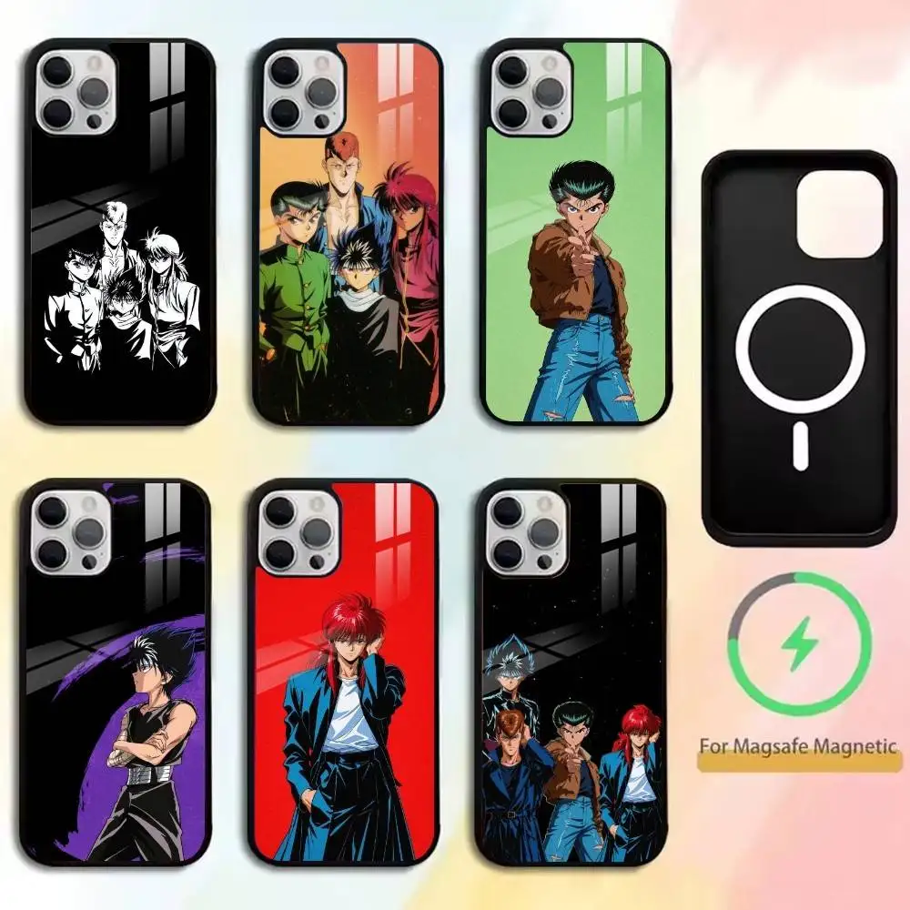 

Yusuke Urameshi-Kazuma Kuwabara Phone Case For iPhone17,16,15,14,13,12,11 Plus,Pro Supports Magnetic Wireless Charging