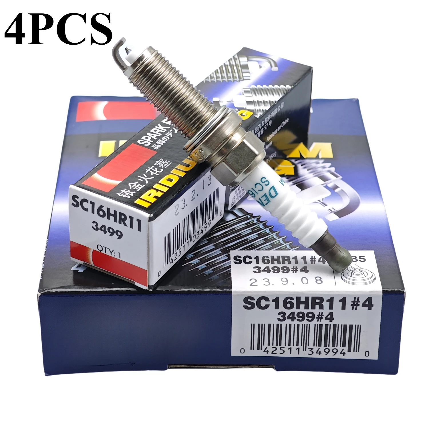 4PCS SC16HR11 3499 Iridium Spark Plug Fit for Toyota Corolla Prius C-HR AURIS for Lexus NX200 CT200 267700-8300 90919-01275