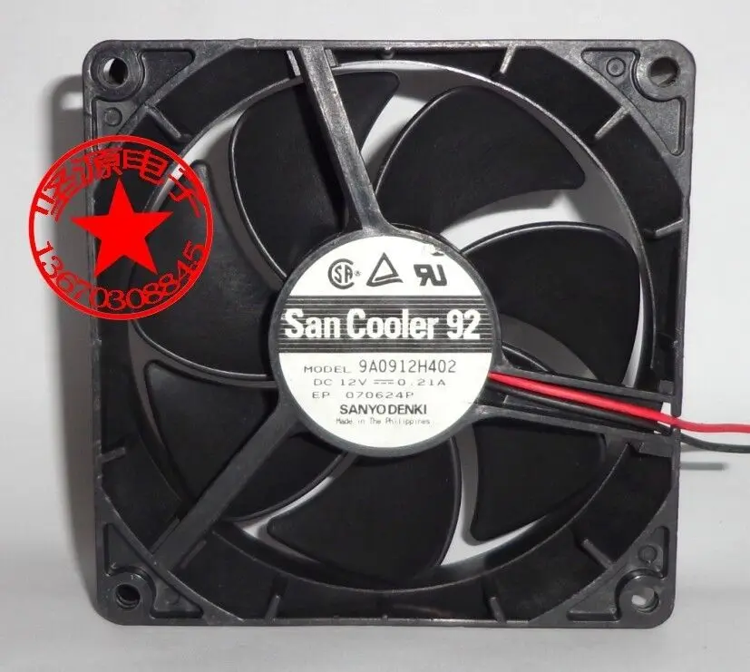 

Для 1 шт. SANYO SAN COOLER 92 FAN 9A0912H402 9CM 12V 0.21A