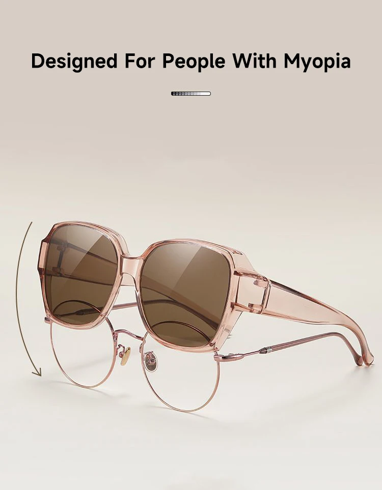 1PCS Polarisierte Sonnenbrille Frauen Männer Verwendet Außerhalb Von Brillen Fit Über Lesebrille UV400 Brillen – Detail 3
