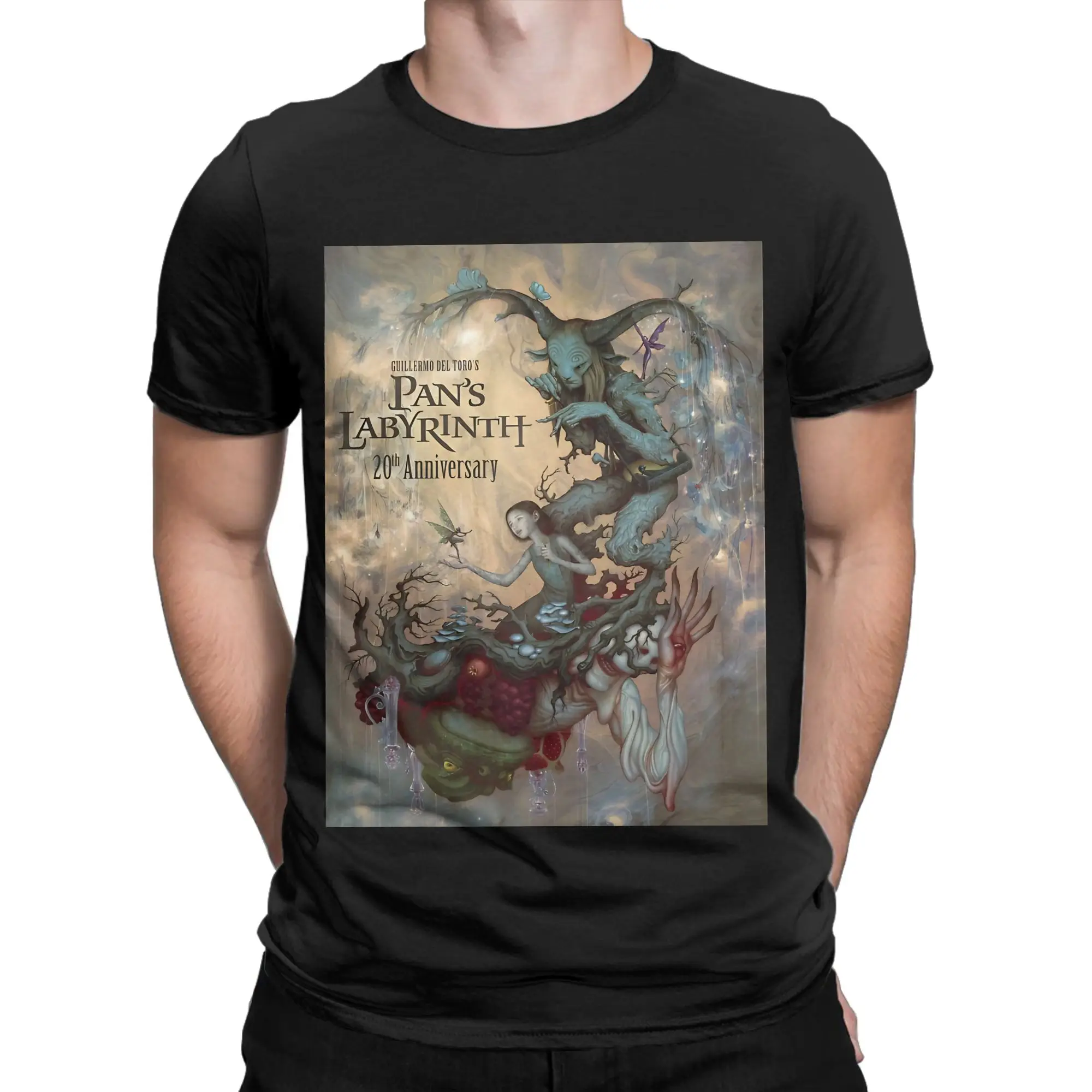 Pans Labyrinth Essential Shirt poster painting Graphic 100% Cotton T-Shirt pans labyrinth Tees Tops For Men