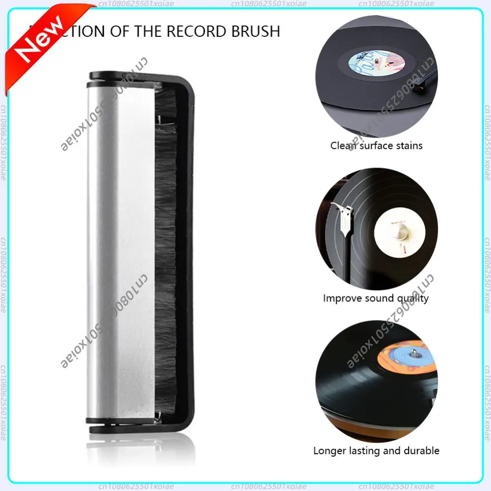 Nylon Wool Vinyl Record Cleaning Brush Portable Gramophone Cleaning Brush  Anti Static with Handle Instrument Accessories