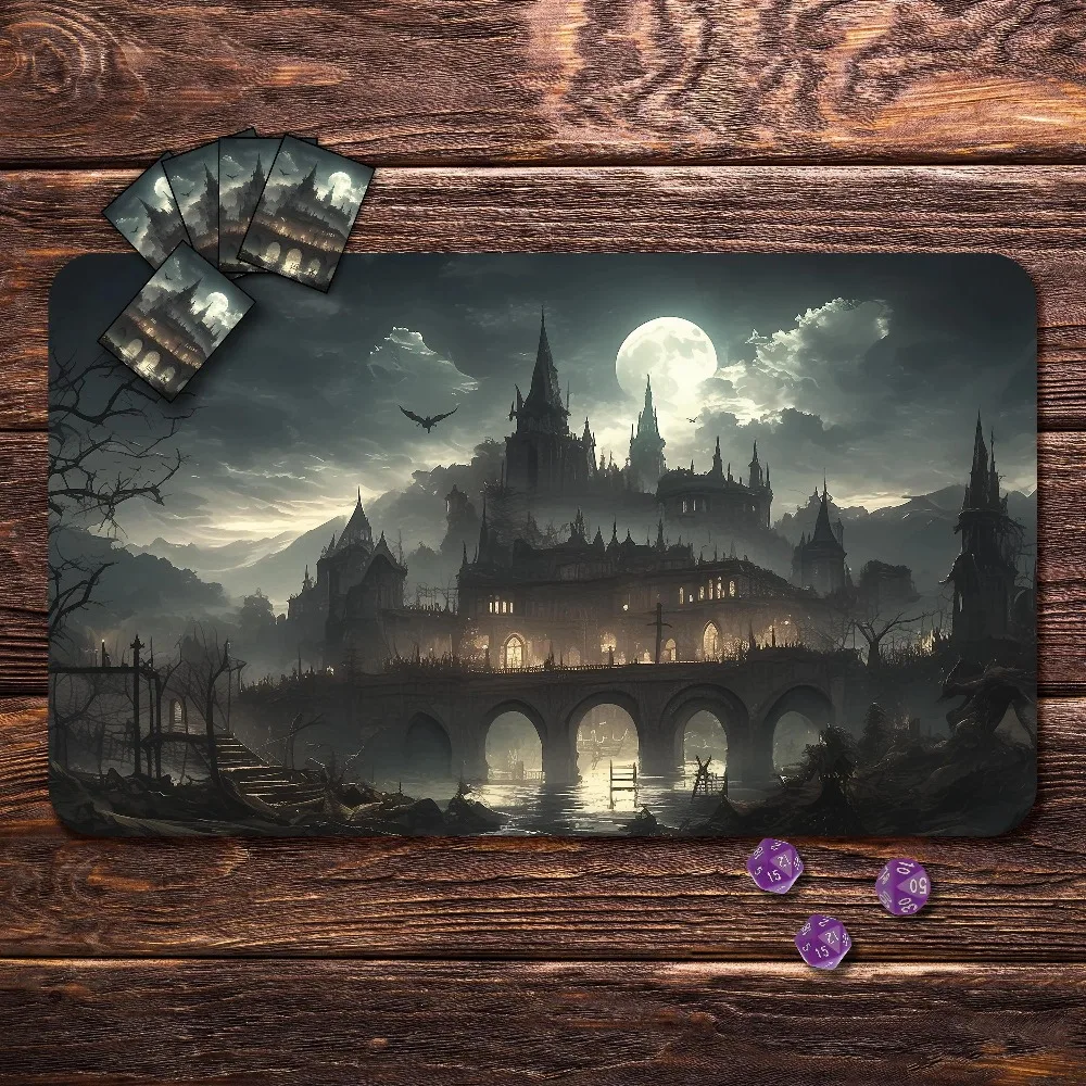 Vampire Castle - Playmat for MTG, Zones & Seam Options alfombrillas para escritorio tapis de souris desk accessories