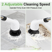 BHBL Electric Rotate Scrubber, Cordless Cleaning Brush, Shower Scrubber with 9 Brush Heads 2H Power Dual Speed