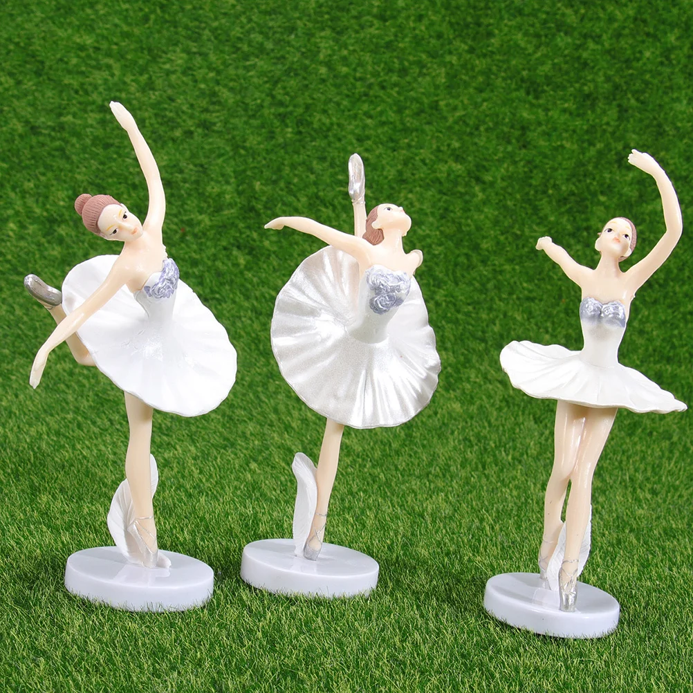 

Alipis 6pcs Elegant Ballerina Figurines Set Ballet Girl Ornaments White Home Bedroom Dance Studio Decor