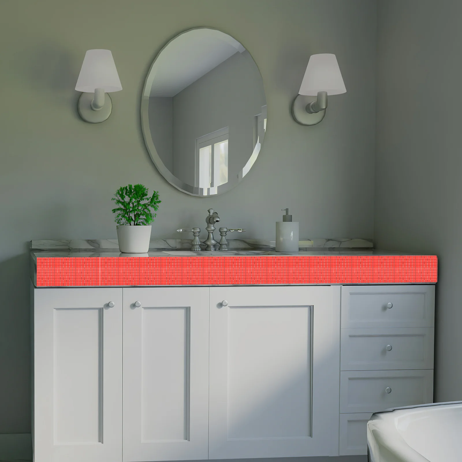 ملصق فسيفساء ذاتي اللصق وبسيط ومريح واسع النطاق، ملصقات لاصقة لبلاط جدران المطبخ والحمام