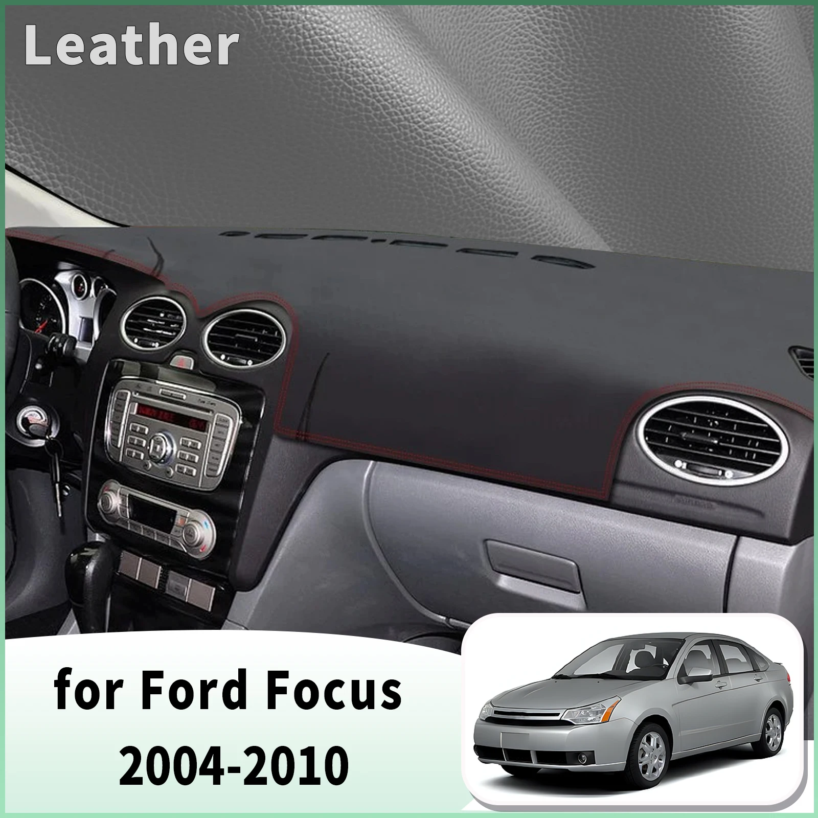 for Ford Focus 2004 2005-2010 MK2 Dash Mat Dashboard Cover Dashmat Universal Anti-Reflection Heat Insulation Sun Protection